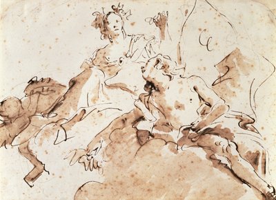 Zephyrus and Flora by Giovanni Battista Tiepolo